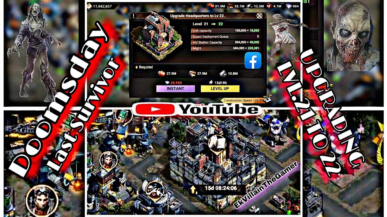 HEADQUARTERS | UPGRADING | LEVEL 21 TO 22 | DOOMSDAY 🔥 