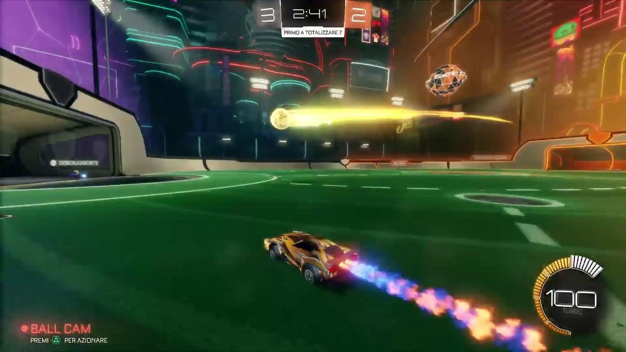 Gioco a rocket legue con alessio