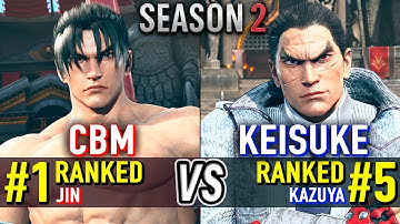 T8 🔥 CBM (#1 Ranked Jin) vs KEISUKE (#5 Ranked Kazuya) 🔥 Tekken 8 High Level Gameplay