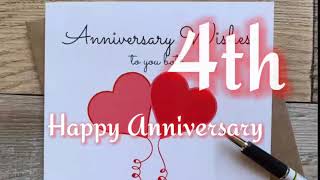 4th Happy Anniversary status