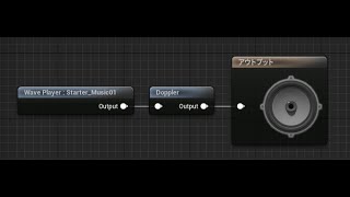 Unreal Engine doppler sound node