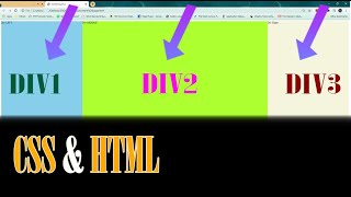 Aligning Divs Side by Side CSS \u0026 HTML tutorial