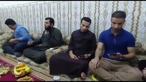 القارئ مصطفى عبد السادة /أواخر سورة الصف / بمقام النهاوند والرست في بيت الاخ القارئ امجد الصالحي