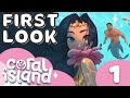 My First Day on CORAL ISLAND - Gameplay (Early Access) | First Look (Meeting The Townies)