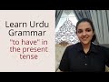 Important Grammar Construction in Urdu/Hindi: Has and Have (Part 1)