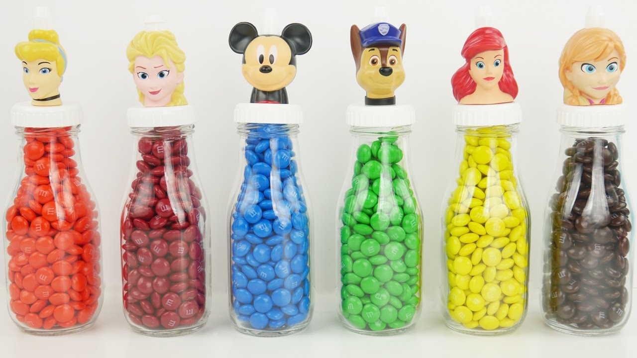 M&M surprises with kids toys YouTube