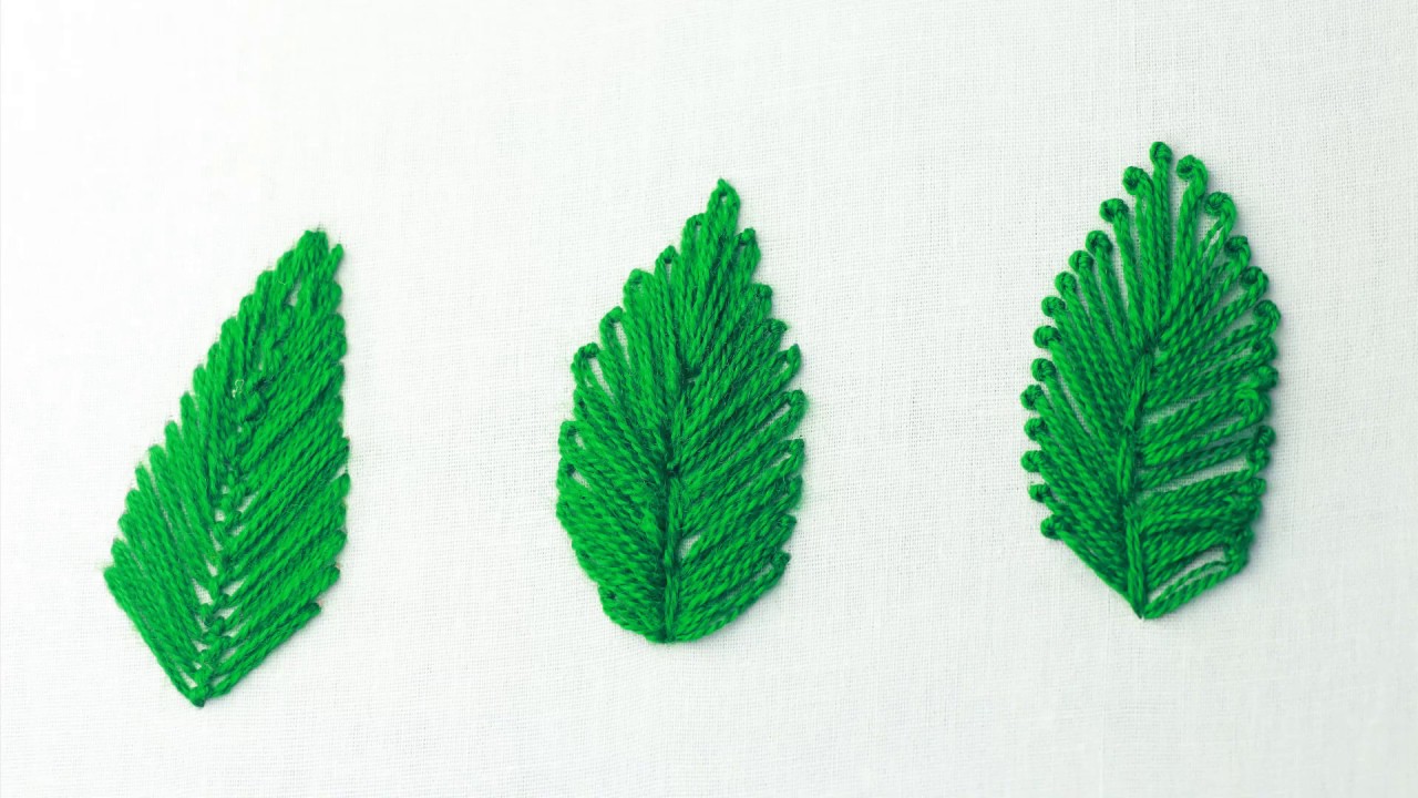 HAND EMBROIDERY FOR BEGINNERS: 10 Types Of Leaves, 46% OFF
