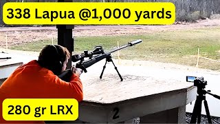 338 Lapua at 1,000 yards - Barnes LRX 280 grain