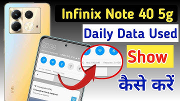 Infinix Note 40 5g Enable daily data Used | Infinix Note 40 5g Enable Data Usage Notification Bar