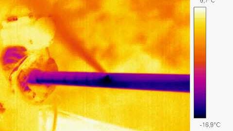 Infrared video recording of a CO2 pipeline puncture release