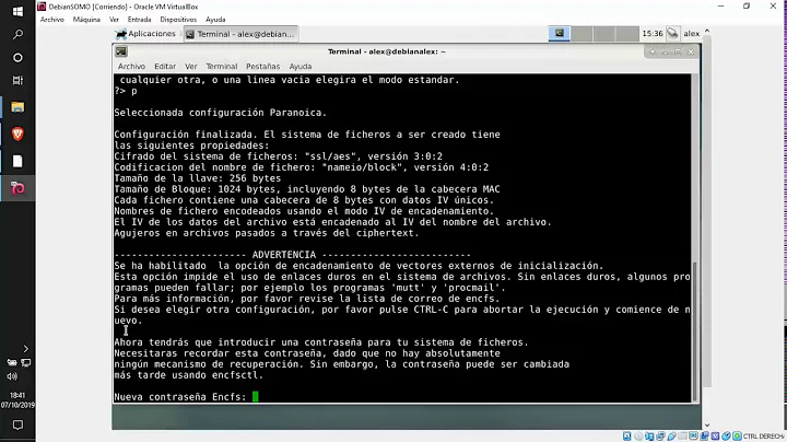 Cifrado de archivos en GNU/Linux con Encfs