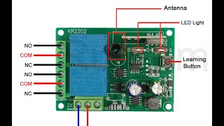 Программирование двухканального радиореле 433 mhz