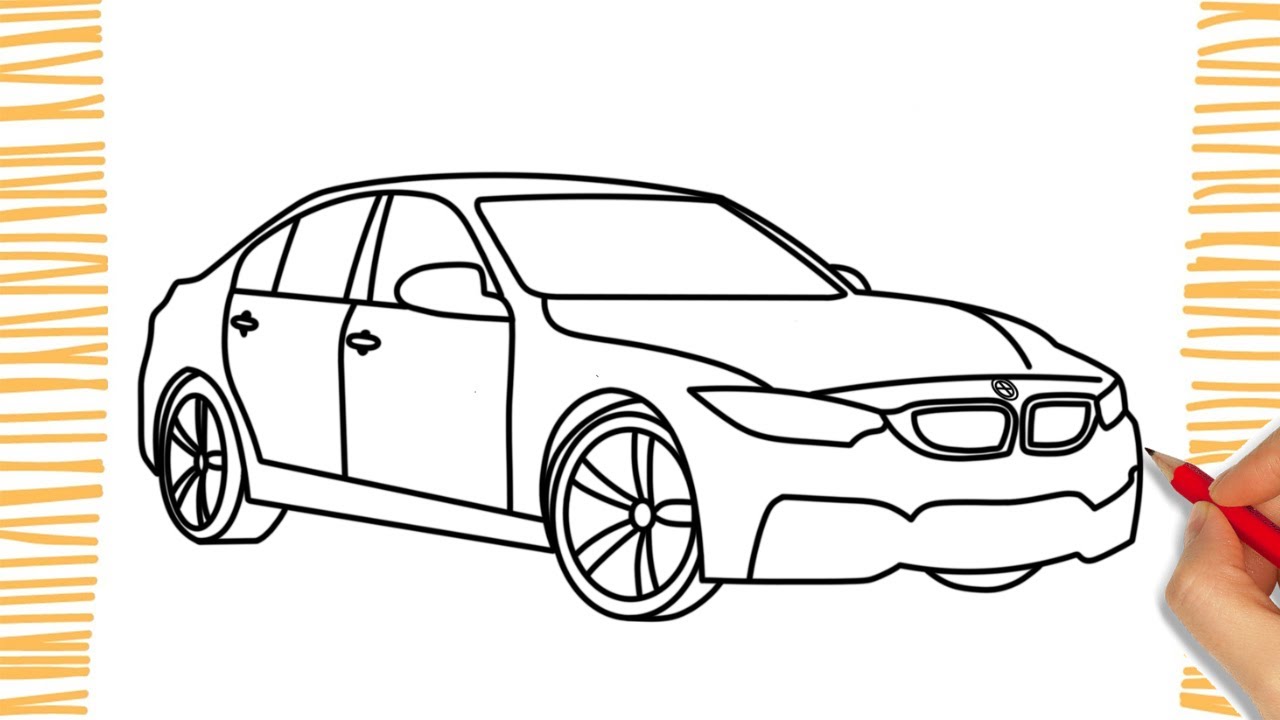 Como dibujar un BMW - YouTube