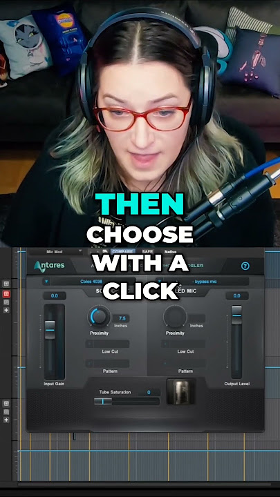 Using the Antares Mic Mod plugin to change the sound of my recording 🎙🎚 #notanad #microphone