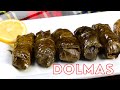 Dolmas Stuffed Grape Leaves with Meat and Rice Recipe