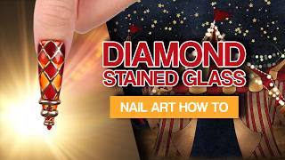 Harlequin Diamond Stained Glass ♦️🔶 | Not a Nail Tech