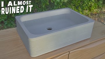 How to make a Stylish Concrete Basin - Don