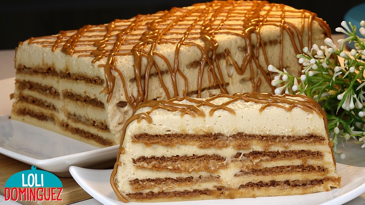 TARTA DE GALLETAS LOTUS, RECETA SIN HORNO. La mezcla de ingredientes hace que sea una tarta ligera.