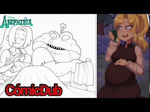 SASHA ESPERA A SU RETOÑO 🐸【AMPHIBIA】cómicdub Latino
