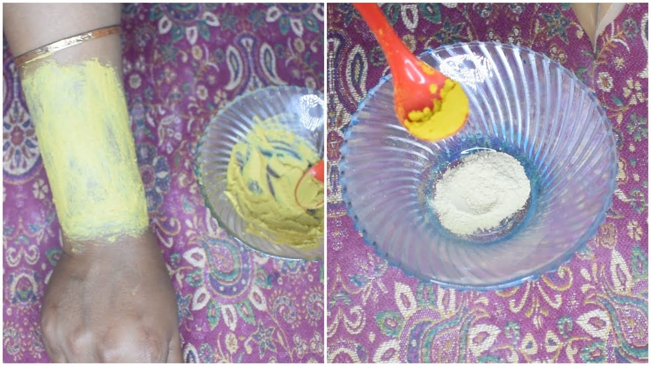 turmeric powder and multani mitti can remove your facial hair