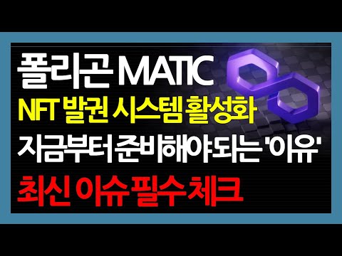 폴리곤 MATIC NFT 발권 시스템 활성화 지금부터 준비해야 되는 이유 최신 이슈 필수 체크 