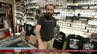 Gunshop owner confronts BBC liberal, I know exactly what you are trying to do screenshot 5