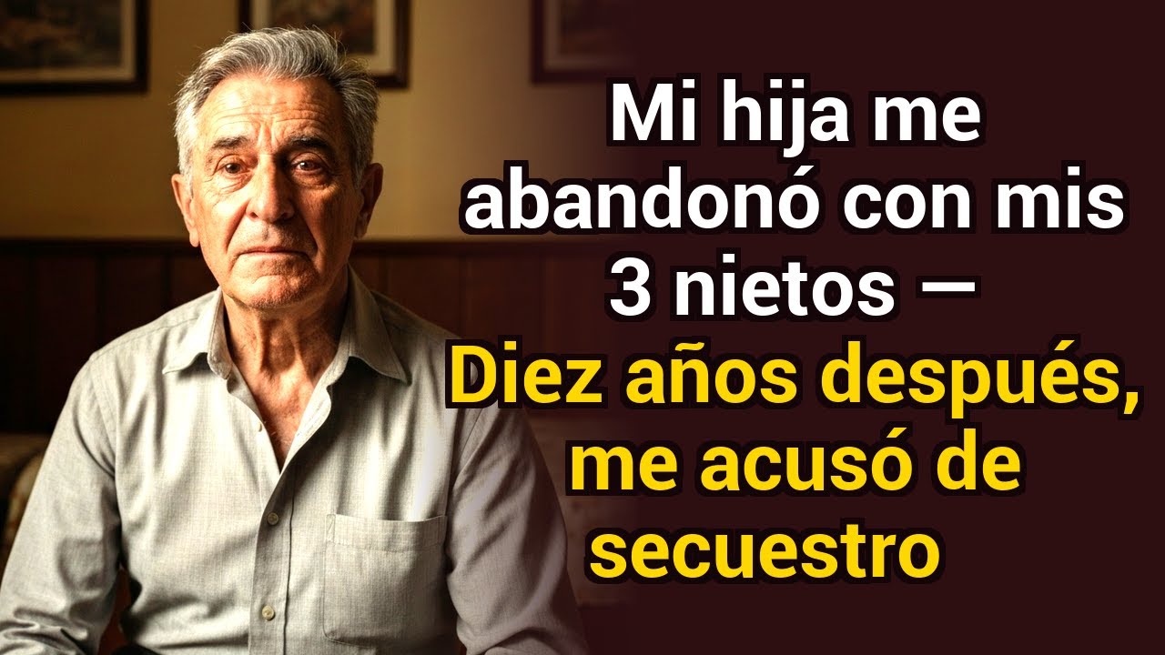Mi hija me abandonó con mis tres nietos — diez años después me acusó de secuestro