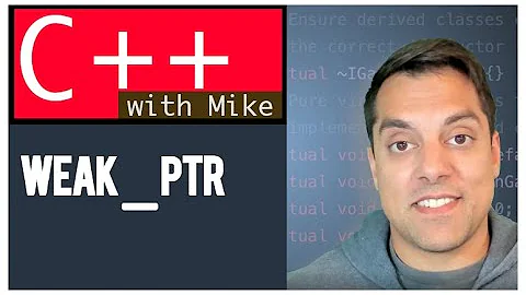 std::weak_ptr - A non-owning smart pointer | Modern Cpp Series