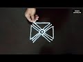 Easy daily kolam  3in1 2 2 dots  small and simple kolam for beginners   resinis easykolam 