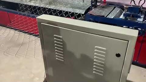 Chainlink fence machine