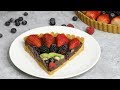 Fruity Chocolate Tart (No Bake)