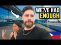 Leaving manila  kicked out of restaurant