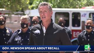 Gov. Gavin Newsom is expected to address the recall effort against him
