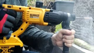 DeWalt vs Granite! DCH133, DCH263 runtime tests (cordless SDS rotary hammers)
