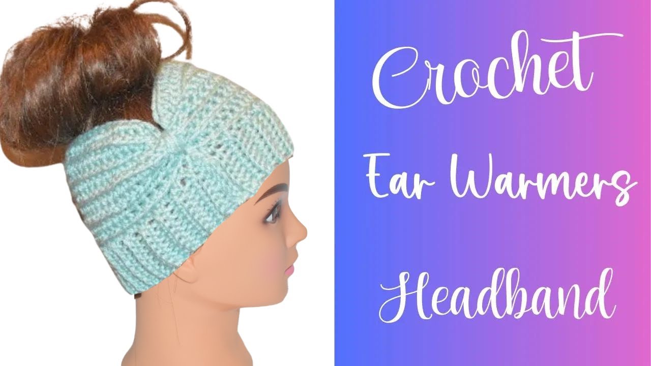 How To Crochet A Crossed Fur Headband Ear Warmer – Mama In A Stitch