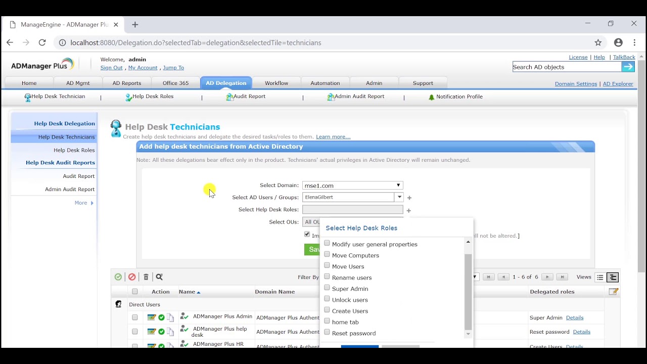 How To Assign Ou Specific Permissions To Technicians Using