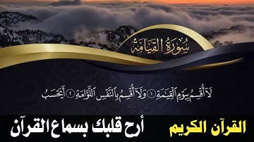 أليس ذلك بقادر على أن يحيي الموتى ( سورة القيامة ) كاملة بصوت رائع