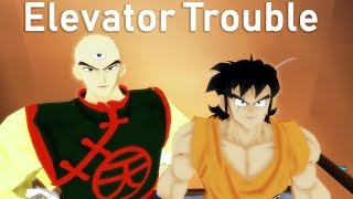 [Dragon Ball MMD] Yamcha and Tenshinhan in Elevator Trouble