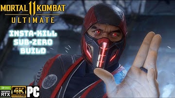 Mortal Kombat 11 Sub-Zero INSTA-KILL augments build [PC 4K NO COMMENTARY]