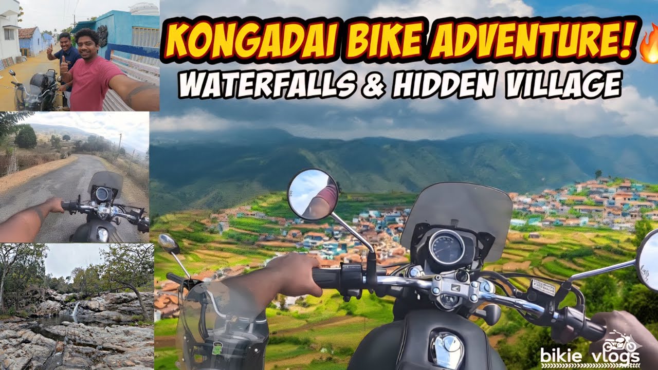 Kongadai: Erode-la ippidi oru idham irukka? 😱 | Hidden Waterfalls | Bikie Ride 🏍️