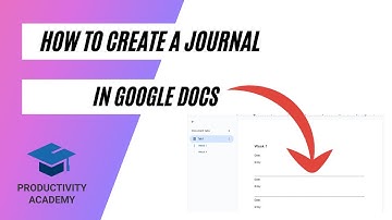 How To Create A Journal In Google Docs