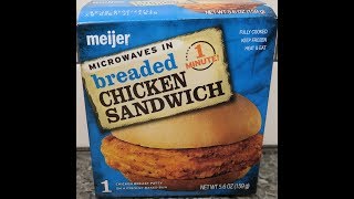 Meijer Breaded Chicken Sandwich Review
