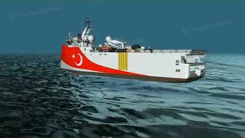Turkish ship operating in the Mediterranean Sea conducts maritime seismic exploration, how it works