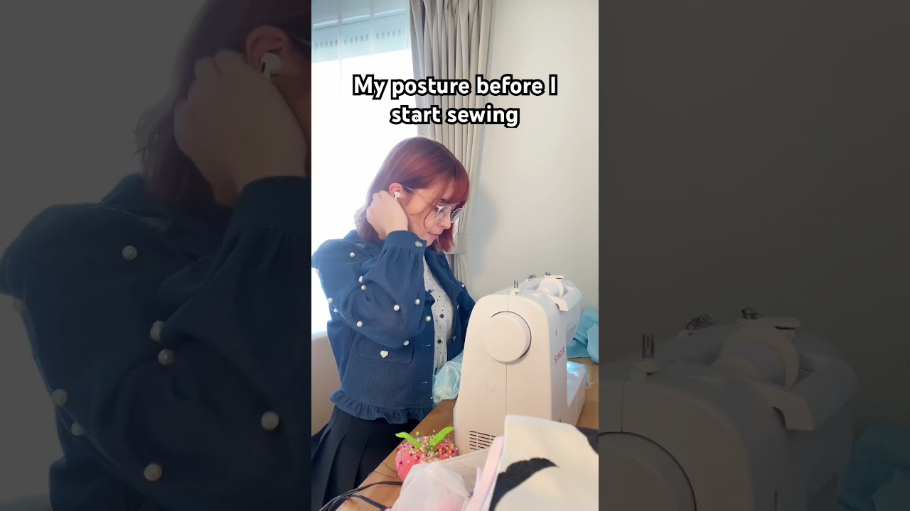 It doesn’t help that my eyesight is so bad to sew things I need to get a good view !! #sewing #sew