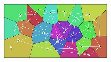 Siv3D サンプル | ボロノイ図・ドロネー図の動的な生成