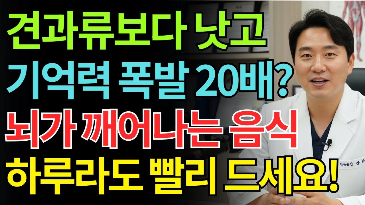 견과류 드셨죠? 5년 헛먹었습니다. 치매 막는 진짜 5가지 음식 | 노인 건강