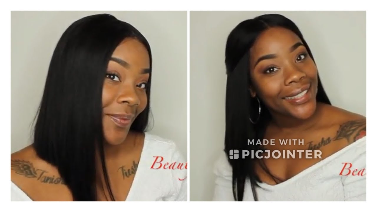 Flirty Middle Part Long Angled Bob Haircut Tutorial Ft Klaiyi