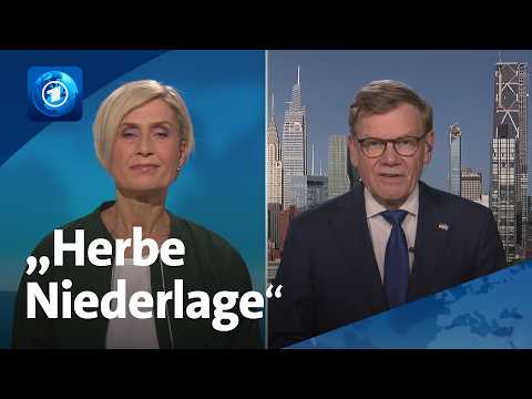 Deutschland scheitert bei UN-Wahl: Au&szlig;enminister Wadephul entt&auml;uscht | tagesthemen-interview

Der deutsche Au&szlig;enminister hat im Endspurt noch einmal alles gegeben, eine Woche lang versucht, in New York die Stimmung zu drehen. Doch aus der Zitterpartie wurde eine klare Niederlage: Die zwei nicht-st&auml;ndigen Sitze im UN-Sicherheitsrat 2027 und 2028 gehen an Portugal und &Ouml;sterreich.

#Deutschland #scheitert #bei #Wahl #Au&szlig;enminister