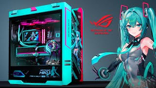 Ultimate Hatsune Miku Gaming Pc Build  Asus Rog  Geforce Rtx 5080  Ryzen 9 9950x3d