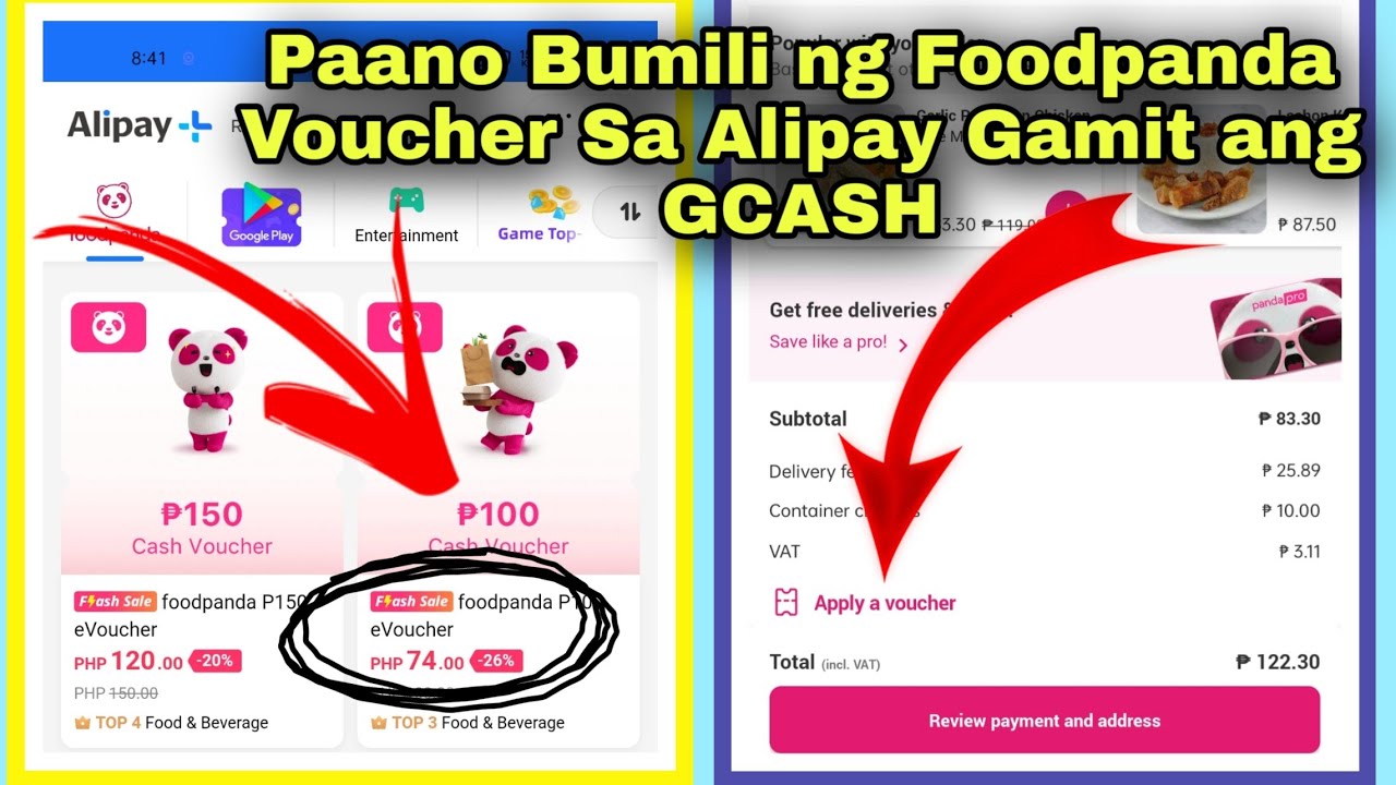 Paano Bumili ng Foodpanda Voucher Sa Alipay Gamit ang GCASH YouTube